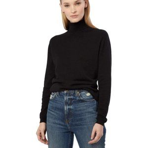 Apparis Black Turtleneck Vegan Cashmere Sweater (Shay Noir)